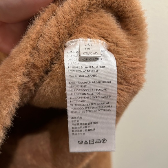 FREE PEOPLE Brown Glistening Sands Star Sign Fuzzy Pullover Sweater | Large - Picture 8 of 11